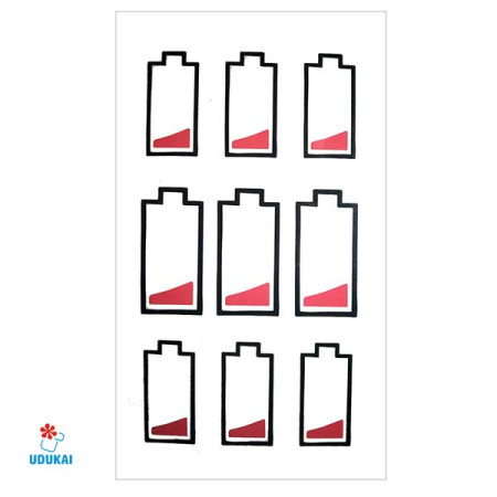 Laikina tatuiruotė Energija A008; 10x6cm