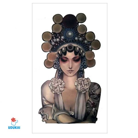Laikina tatuiruotė Princesė-A023; 10x6cm Laikina tatuiruotė Princesė-A023; 10x6cm