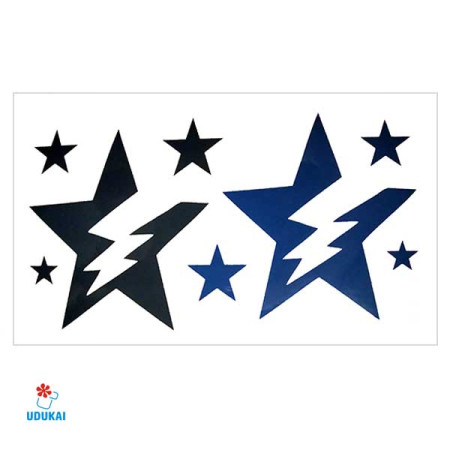 Laikina tatuiruotė Žvaigždės NB026; 10x6cm