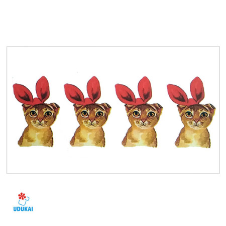 Laikina tatuiruotė Katinai W042; 10x6cm