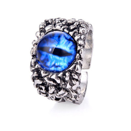 Žiedas Snake Eye Blue; 17-21 pritaikomo dydžio Žiedas Snake Eye Blue; 17-21 pritaikomo dydžio