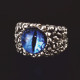 Žiedas Snake Eye Blue; 17-21 pritaikomo dydžio
