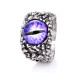 Žiedas Snake Eye Violet; 17-21 pritaikomo dydžio