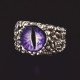Žiedas Snake Eye Violet; 17-21 pritaikomo dydžio