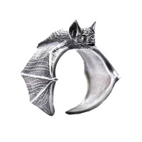Žiedas The Bat Silver; 16-20 pritaikomo dydžio