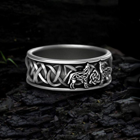 Žiedas Viking Wolfs; 20, 20.5, 21.5 dydžio Žiedas Viking Wolfs; 20, 20.5, 21.5 dydžio