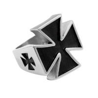 Žiedas suvenyrinis Cross Black; 19, 20, 21, 22 dydžio