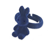 Žiedas Zuikutis mėlynos spalvos; 15-20 pritaikomo dydžio