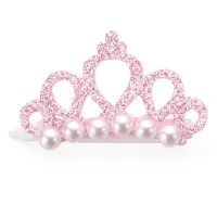 Zoo Tiara Pearl Pink segtukas plaukams šunims ir katėms; 4.5x3cm  
