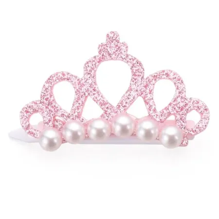 Zoo Tiara Pearl Pink segtukas plaukams šunims ir katėms; 4.5x3cm  