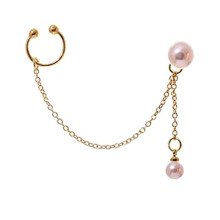 Auskaras Romantic Pearl Gold; 1vnt