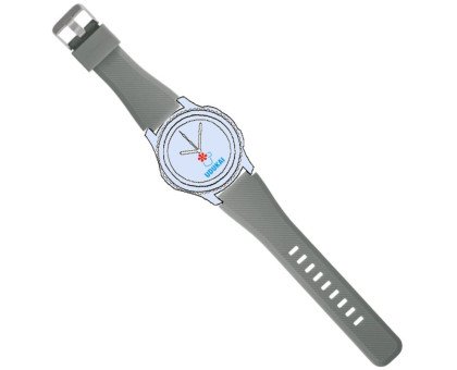 Laikrodžio dirželis Silico pilkos spalvos; 20mm, 22mm