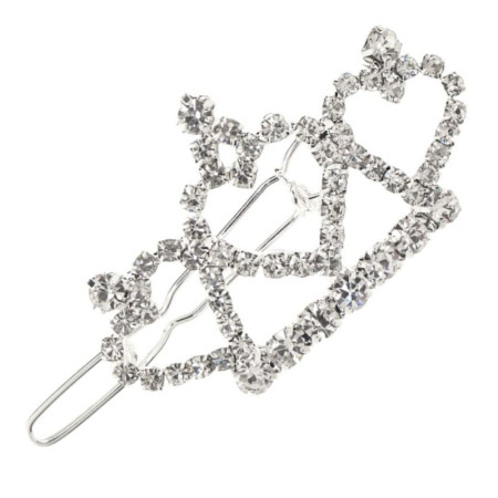 Zoo Tiara Crystal White segtukas plaukams šunims ir katėms; 4.5x2.5cm  
