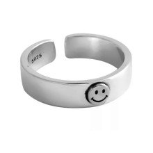 Žiedas Smile Mini Silver; universalaus dydžio