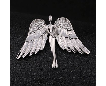 Segė Angelas sidabrinis; 4x5.2cm