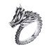 Žiedas Drakonas sendinto sidabro spalvos; universalaus dydžio